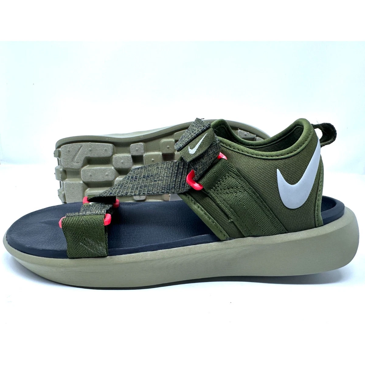 New Nike Vista Sandal Men Strap Sandals Rough Green wolf Dj6606 300 NEW