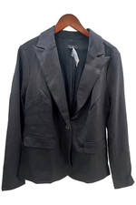 J Jason Wu Knit Ponte Blazer Black
