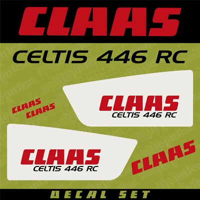 Replacement Decal Set fits Claas Celtis 446RC / 466 RC Tractor Sticker Kit