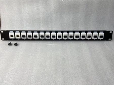 16 port SC MM OM1/OM2 In Line Keystone Coupler Patch Panel  19"