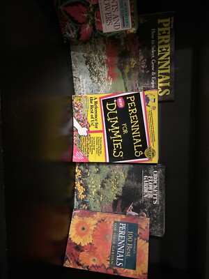 Lot of 6 Gardening Perrenials Growing Flowers Books RANDOM*MIX
