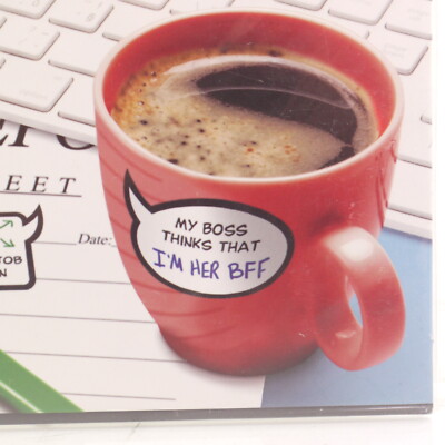 Genuine Fred CHIT CHATS Office Stickers - 48 Piece Set Of Removable Workplace Decals