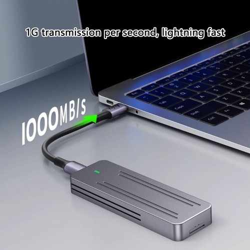 Efficient M.2 NVME SATAs SSDs Enclosure for Rapid File Management Metal Shell - Afbeelding 2 van 8