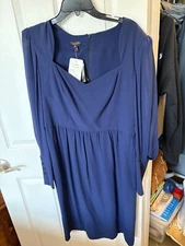 Escada Brand New Blue Dress with Tags still on Size 42 027