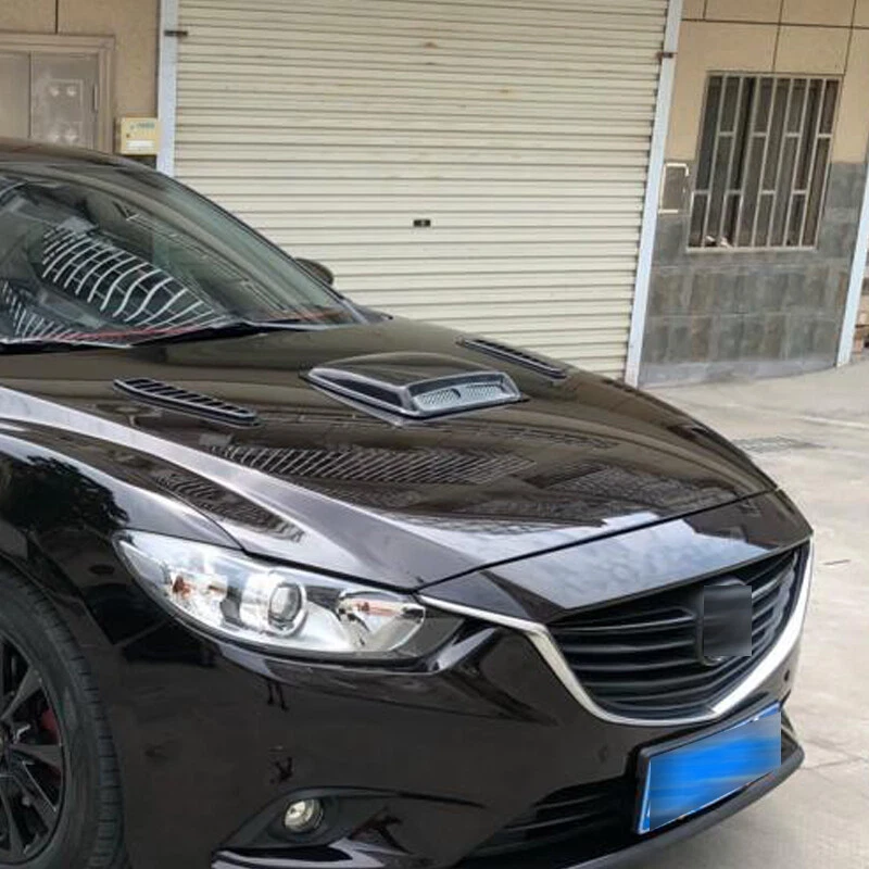 Campana extractora de motor de automóvil modificada flujo de aire ventilación refrigerante SUV parrilla delantera cubiertas grandes Foto 4 de 4