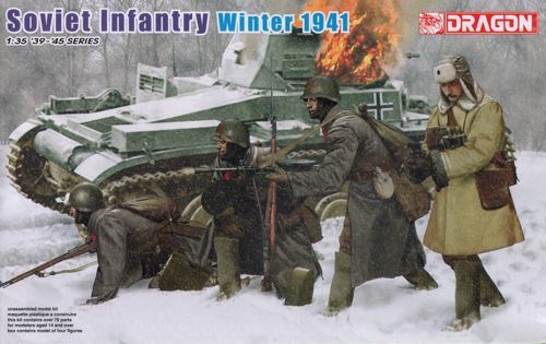 Dragon 6744 Soviet Infantry Winter 1941 1/35 Scale
