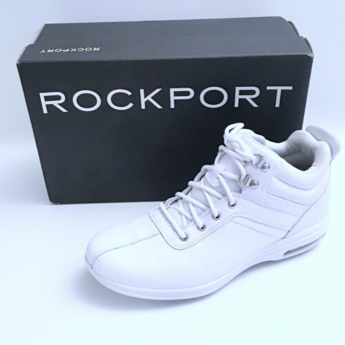 Rockport Męskie botki Białe szwy sznurowane Średni rozmiar 8 M FX Skóra - Zdjęcie 1 z 7