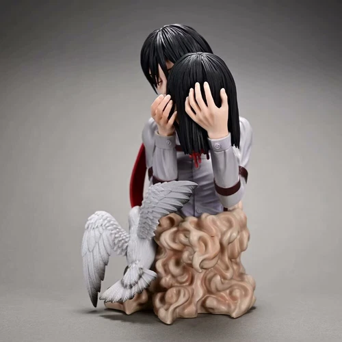 Attack on Titan: The Final Season Mikasa Holding Eren Head Statue Figur Modell - Bild 6 von 10