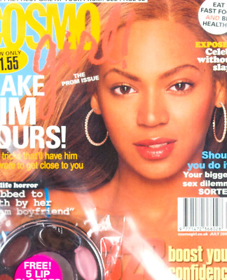 BEYONCE KNOWLES Rare Cosmo Girl fashion magazine Sealed free gift Lip gloss kit