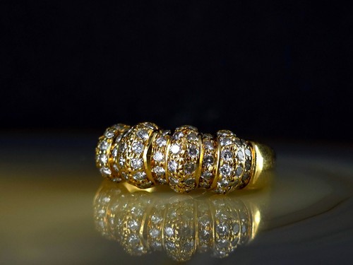 Ring Gold 585 Brillant 19,2 mm - traumhaft schön & herrlich funkelnd massiv 14 k - Bild 13 von 14