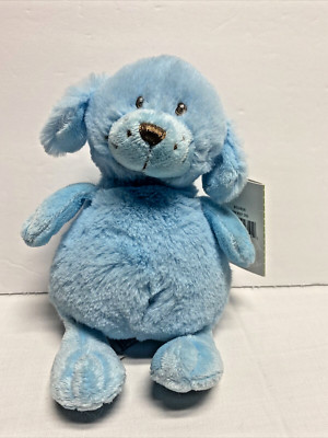 NWT Baby Ganz Puppy Dog Plush Blue Soft Stuffed Toy Bean bottom 7''