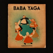 1932 Baba Yaga: Conte Popukaire Russe Rose Celli Scarce Colour Illustrations
