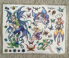 Tattoo Flash Single Sheet Print Harley Sparx Fairies Butterflies Bugs 11 X 14