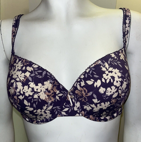 30B 32A 32DD 34A 34D 34DD 36A 36C 36D 38B 38C Balcony Bra Cotton Rich Floral - Picture 3 of 8