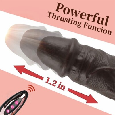 Thrusting Realistic BBC Dildo Vibrator Thick Dong Dildos Sex Toy Anal  Vagina | eBay