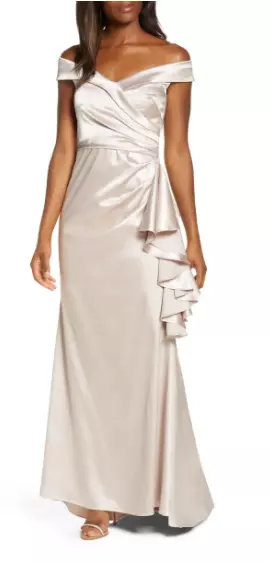Eliza j champagne clearance dress