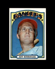 Jeff Burroughs Hand Signed 1972 Topps Texas Rangers Autograph