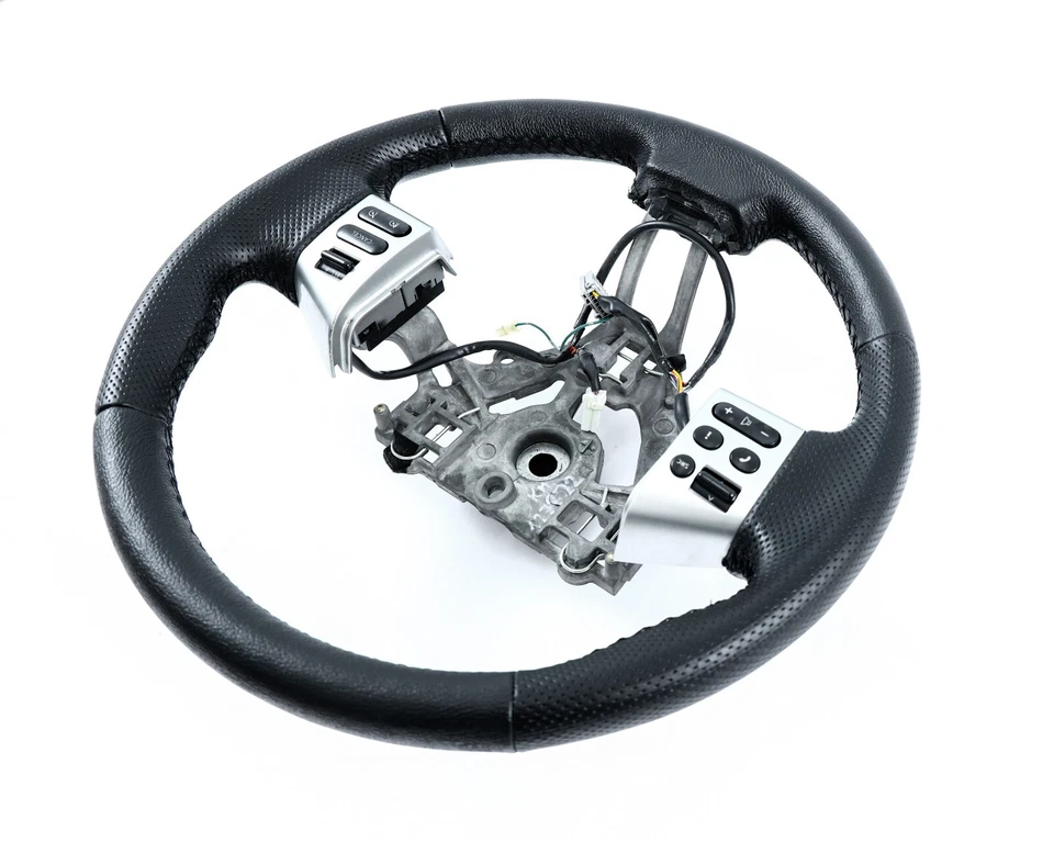 Lenkrad beziehen mit Leder für Nissan Note I Bj. 2005-2013 NEU LEDER - Bild 3 von 4