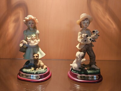 THE PEGGY'S COLLECTION, Zwei Figuren : Junge und Mädchen, USA