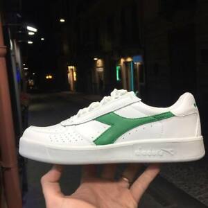 DIADORA B.ELITE in pelle Bianche e verde Uomo donna modello tennis 2019 |  eBay