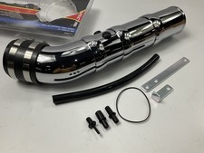 Spectre 8208 3 76mm Cold Air Intake Hose Tube Kit Plastic Chrome