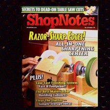 ShopNotes Vol. 20 Issue 119 SHARPENING CENTER, BUILDING CABINETS, STORAGE IDEAS