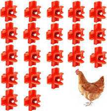 20Pcs Chicken Nipples Horizontal Side Mount Poultry Water Nipple Waterer Drinker