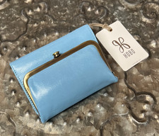 HOBO International ROBIN Compact Trifold Wallet Frame Leather STRATOSPHERE NWT 