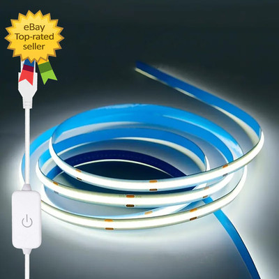 a 5V USB LED Light Strip COB LED Strip Lights White 5V LED Lights