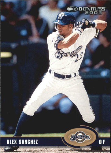 2003 Donruss Alex Sanchez #317 card