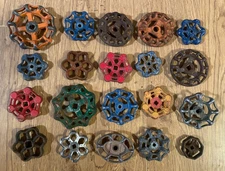 20 USED Faucet Handles Steampunk Industrial Art Valve  10 are iron,  10 are not