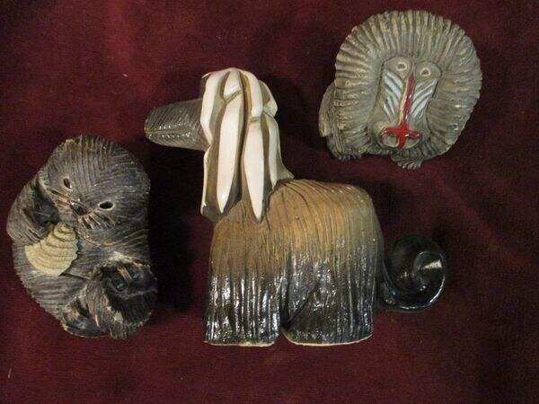3 Artesania Rinconada (Uraguay) figurines