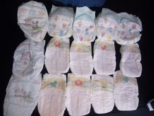 vintage mix of huggies and pampers size nb diaper