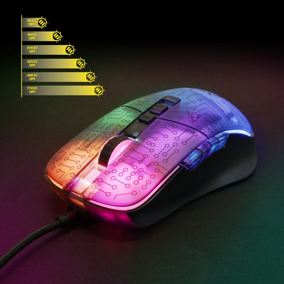 ENHANCE Voltaic 2 Gaming Mouse - Computer Mouse with 7 Programmable Buttons - Image 2 of 4