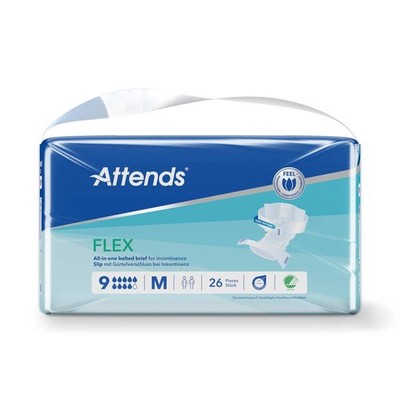Attends Flex 9 Gr. M Windeln mit Hüftbund 26 Stück (1 Packung)