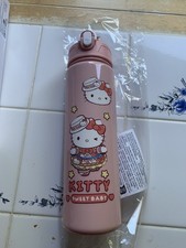 Hello Kitty Sweet Baby Pink Water Bottle With Straw