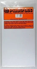 Plastruct White Sheet Styrene .030 (5) - Model Scratch Building Plastic Sheet