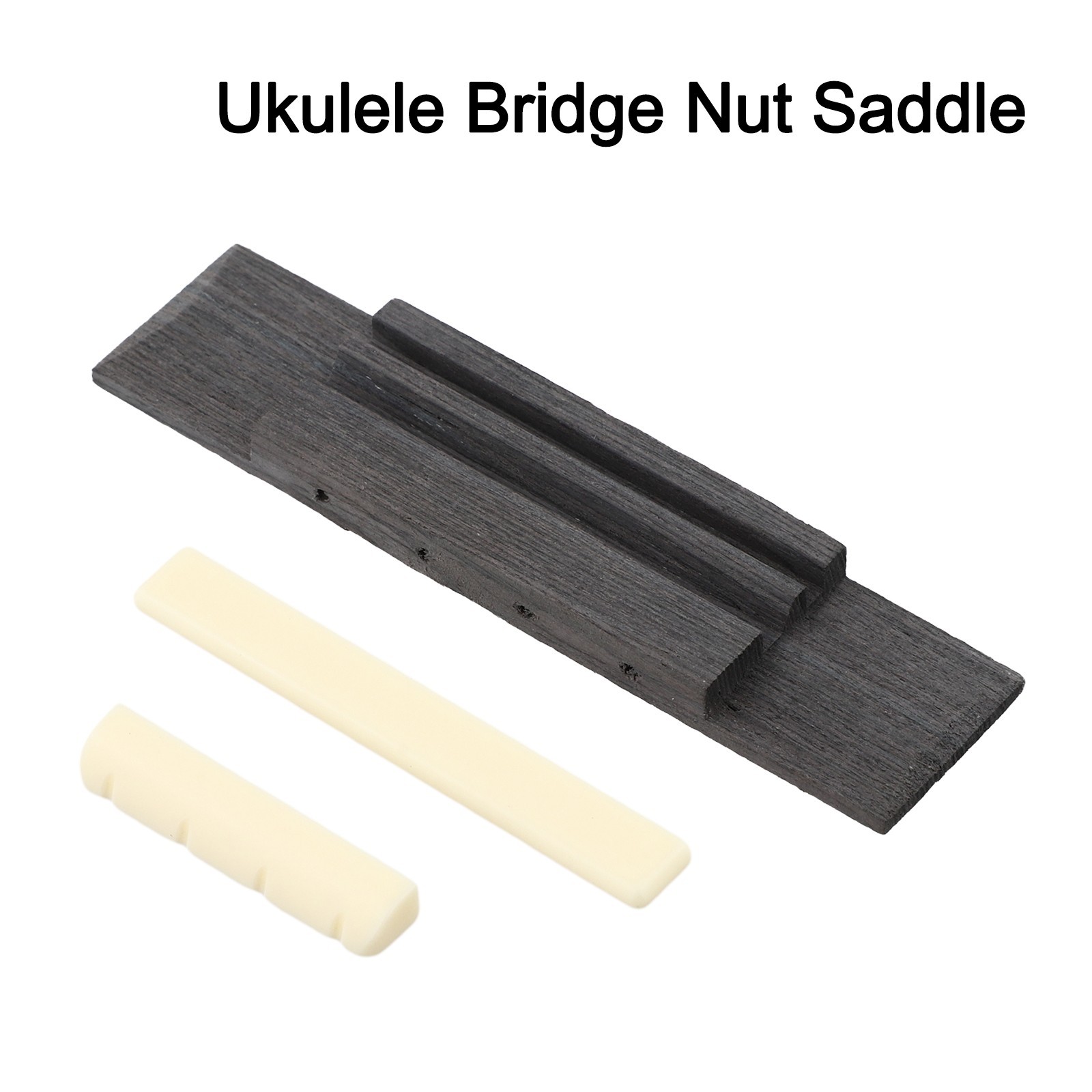 3pcs Bridge & Nut &Saddle Slotted For Guitar Ukulele Parts Kit Hot Sale