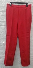 New Ann Taylor The Side Zip Straight Bi Stretch Pant Red Size 8