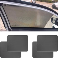 4 PCS Car Side Window Sunshade, 16.5"×15" Static Cling Auto Shade Sticker