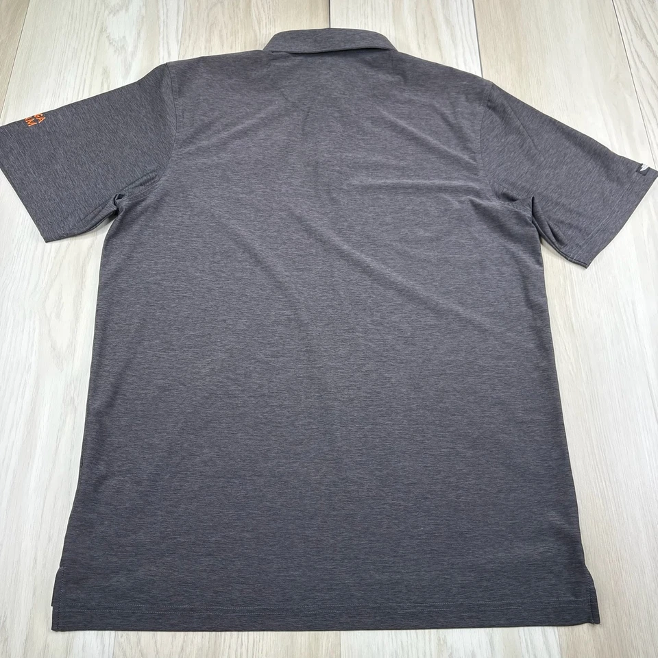 Camisa polo de golf recta para hombre gris rendimiento The Olympic Club talla M Foto 3 de 4