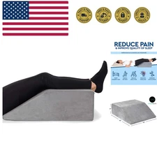 Leg Elevation Pillow - Memory Foam Leg Elevating Pillow | Leg Rest Wedge - Le...