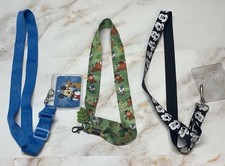 3 DISNEY MICKEY LION KING LANYARDS FASTPASS ID TICKET BADGE HOLDER