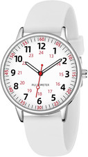 Nurse Watch for Women Waterproof Analog Silicone Watch with Second Hand Nursing