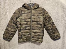 Gap Kids, Puffer Jacket, Camo, Youth Size Small, Green Camouflage, Lightweight