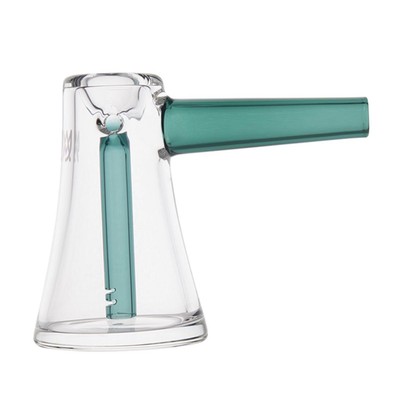 MJ Arsenal VULKAN Mini Bubbler Pocket REEF GREEN 4'' 3mm Borosilicate Glass MJA