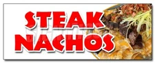 STEAK NACHOS DECAL sticker snack melted mexican chili tacos tex mex food