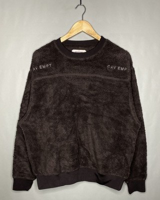 Cav Empt AW18 Fleece Crewneck Sweatshirt Brown Sz ~L Rare VTG Japan Made