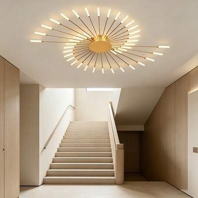 Elegant Fireworks Pattern Ceiling Chandelier Living Room Home Lighting Fixture