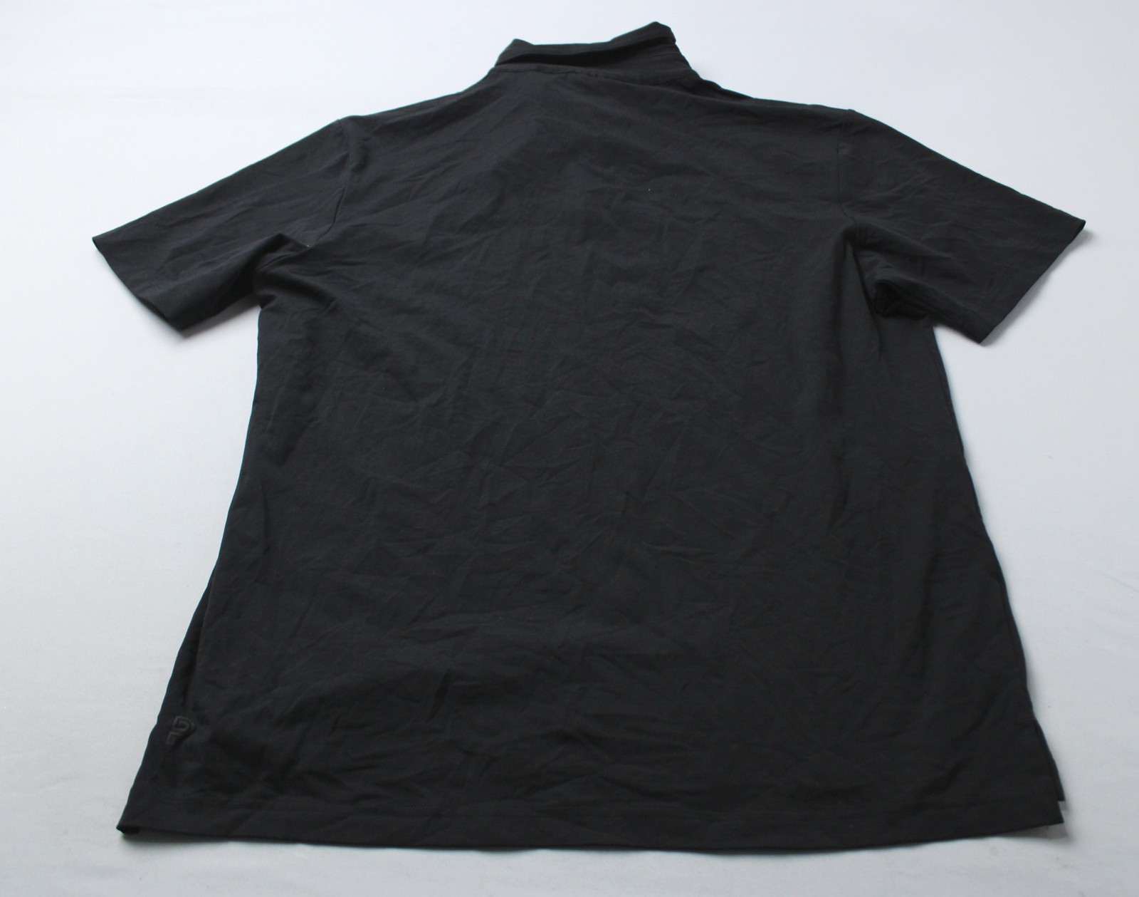 Public Rec Men's Go-To Contrast Placket Short Sleeve Polo EH6 Black Large NWT